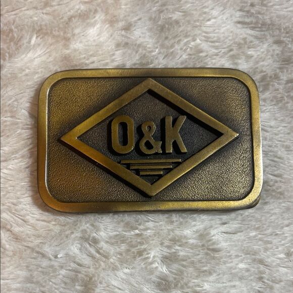 O&K Brass Belt Buckle